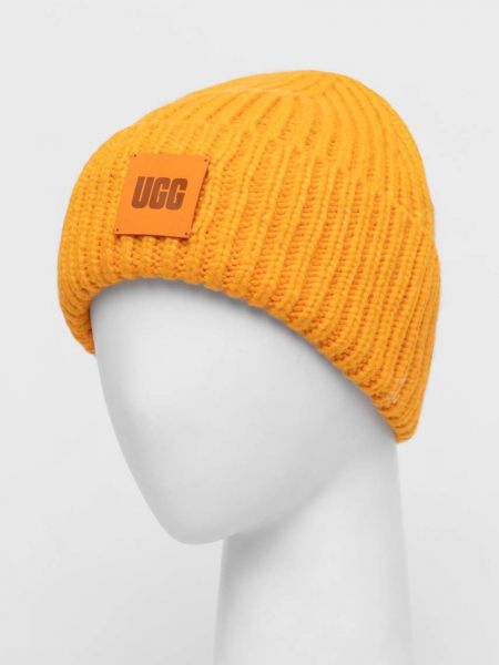 Dzianinowa czapka Ugg pomarańczowa