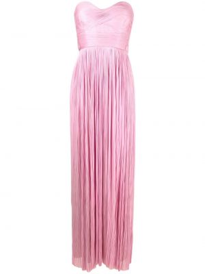 Плисирана вечерна рокля Maria Lucia Hohan розово
