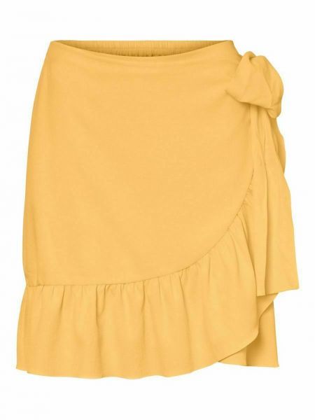 Mini spódniczka Vero Moda żółta