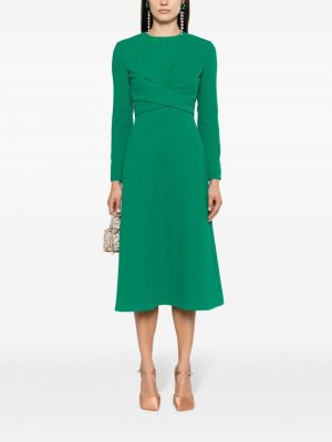 Krepové midi šaty Emilia Wickstead zelené