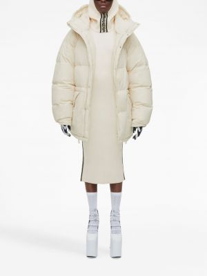 Płaszcz z kapturem Marc Jacobs biały