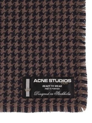 Bufanda de lana Acne Studios gris