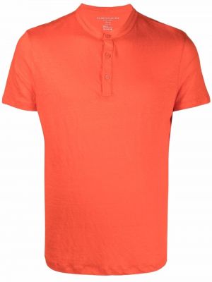 Camiseta con botones Majestic Filatures naranja