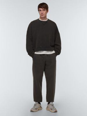 Džerzej bavlnené teplákové nohavice Entire Studios čierna