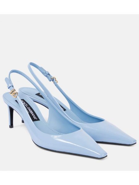 Slingback nahka avokkaat Dolce&gabbana sininen