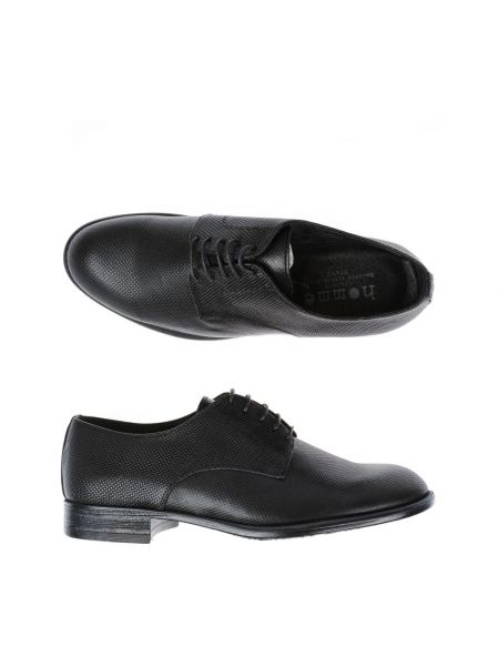 Zapatos derby de cuero Daniele Alessandrini negro