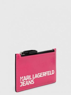 Portfel Karl Lagerfeld Jeans różowy
