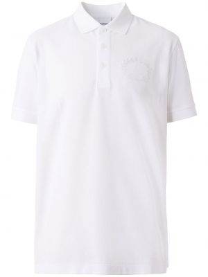 Siuvinėtas polo marškinėliai Burberry balta