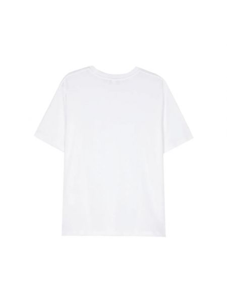Koszulka z okrągłym dekoltem Lardini biała