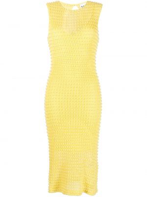 Sukienka midi Remain żółta