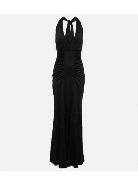 Sukienka z jerseyu z dżerseju Diane Von Furstenberg czarna