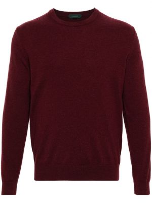 Sweter z kaszmiru Zanone czerwony