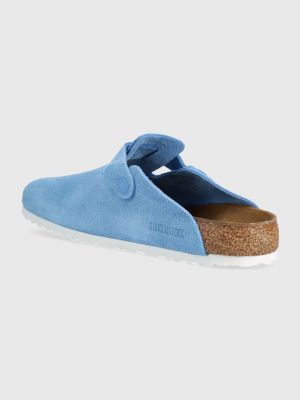 Semišové pantofle Birkenstock modré