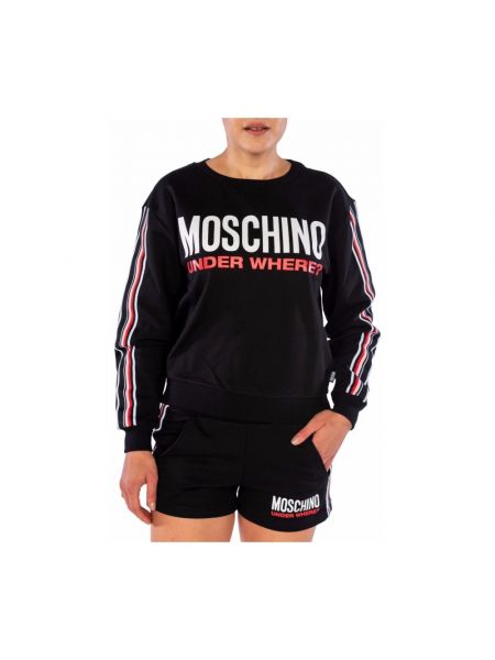 Bluza z nadrukiem Moschino czarna