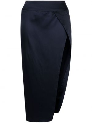 Modré hedvábné sukně Michelle Mason