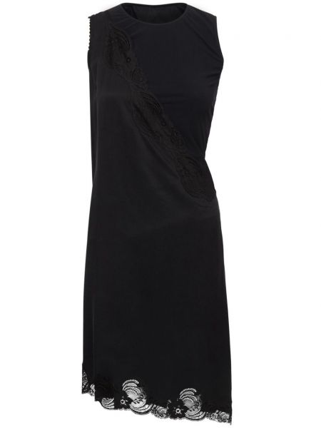 Φλοράλ αμάνικο φόρεμα με δαντέλα Mm6 Maison Margiela μαύρο