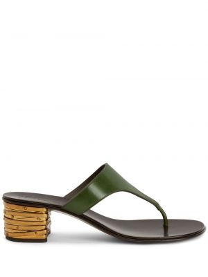 Sandale din piele Giuseppe Zanotti verde