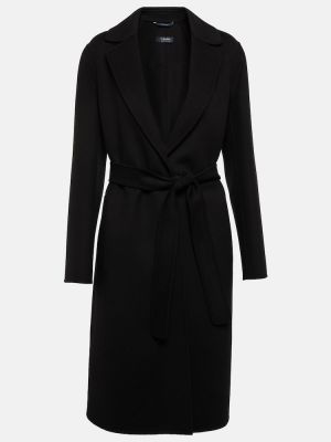 Vlnený krátký kabát 's Max Mara čierna