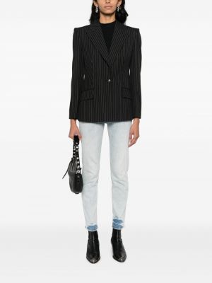 Svītrainas žakete Versace Jeans Couture melns