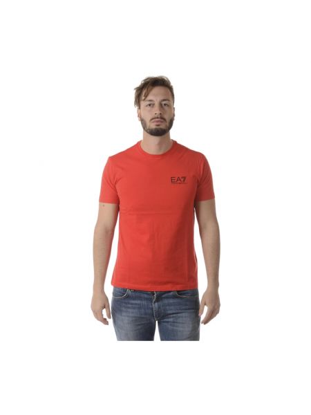Koszulka casual Emporio Armani Ea7 czerwona