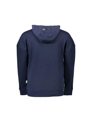 Sweter z kapturem Plein Sport niebieski