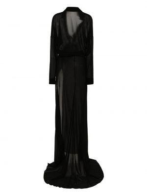 Skaidrus vakarinė suknelė Mônot juoda