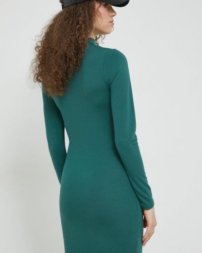 Mini šaty Hollister Co. zelené