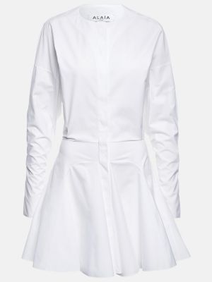 Pamučna haljina Alaia bijela