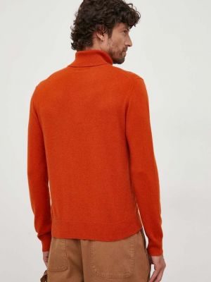 Kašmírový svetr United Colors Of Benetton oranžový