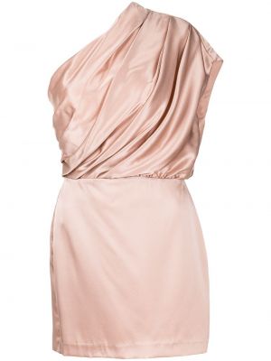 Mini vestido asimétrico Michelle Mason rosa