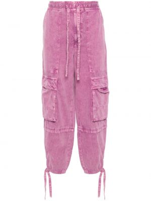 Cargo hlače Marant Etoile ružičasta