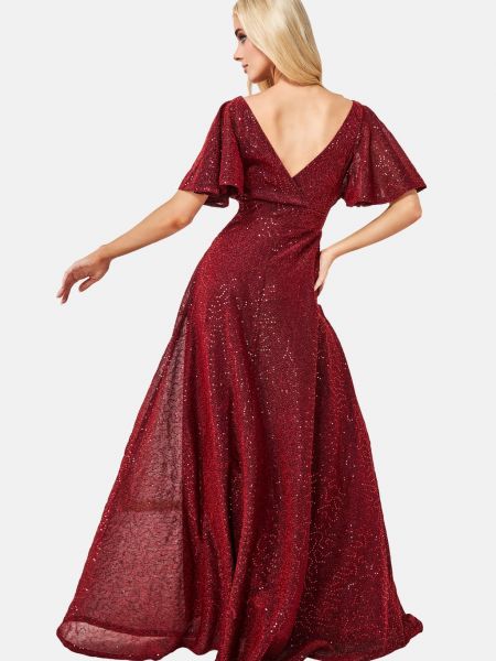 Платье с пайетками Goddiva красное