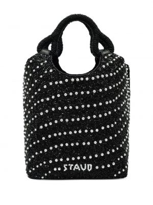Τσάντα shopper Staud μαύρο