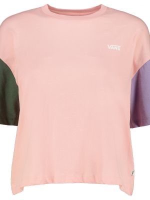 Μπλούζα σε φαρδιά γραμμή Vans ροζ