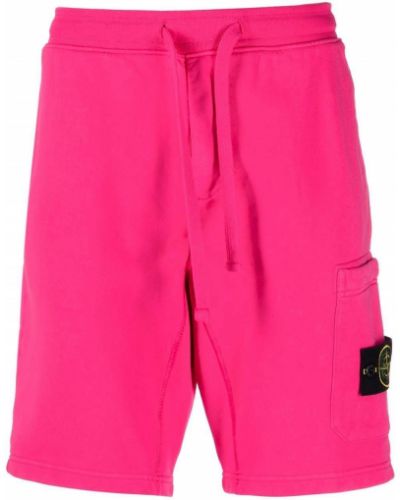 Pantaloncini sportivi Stone Island rosa