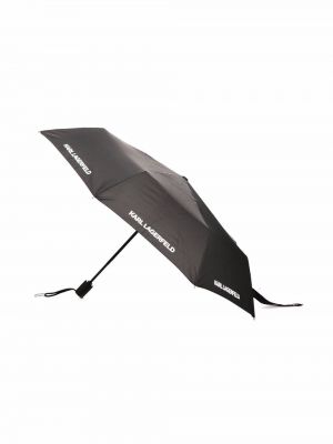 Зонт с принтом Karl Lagerfeld, черный