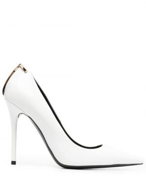 Pumps med klack Tom Ford vit