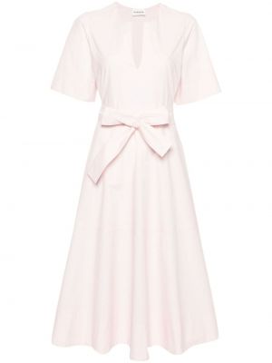 Βαμβακερή μάξι φόρεμα P.a.r.o.s.h. ροζ