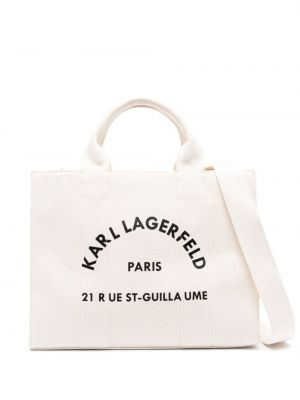 Shopper Karl Lagerfeld blanc