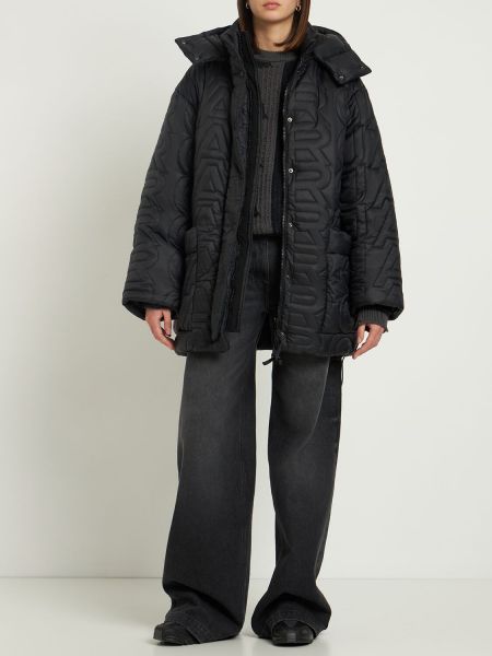 Pikowana kurtka puchowa Marc Jacobs czarna