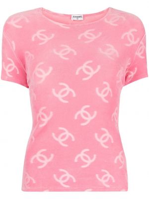 Tričko Chanel Pre-owned - Růžová