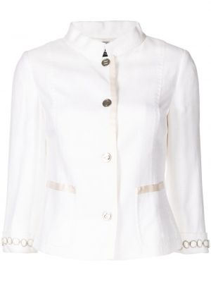 Μπουφάν με στενή εφαρμογή Dolce & Gabbana λευκό