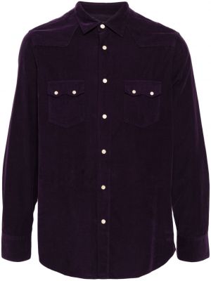 Bavlnená košeľa Lardini fialová
