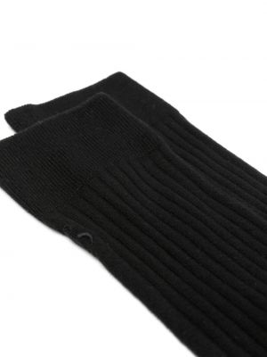 Siuvinėtos kojines Jil Sander juoda
