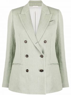 Lang blazer Brunello Cucinelli grønn