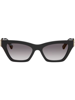 Черные солнцезащитные очки «кошачий глаз» Cartier