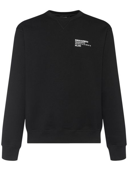 Crewneck collegepaita Dsquared2 musta