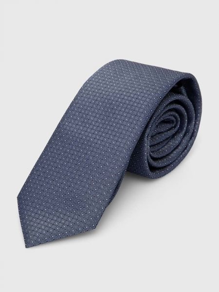 Hedvábná kravata Hugo modrá