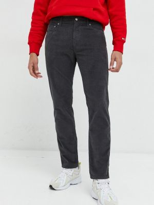 Manšestrové kalhoty Hollister Co. šedé