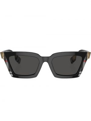 Kostkované sluneční brýle s potiskem Burberry Eyewear černé